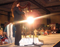 Corina performing at Wyndham Resort.