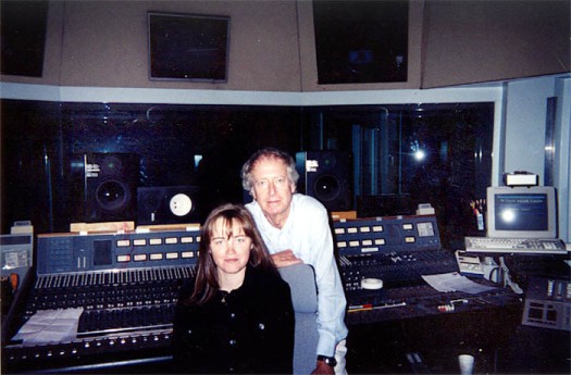 Corina with composer John Barry