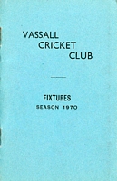Vassall cricket fixtures, 1970