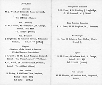 Vassall cricket 1972 - officials