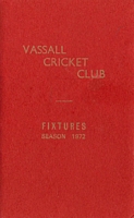 Vassall cricket 1972 - fixtures