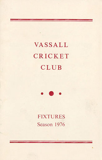 Vassall cricket 1976 - officials