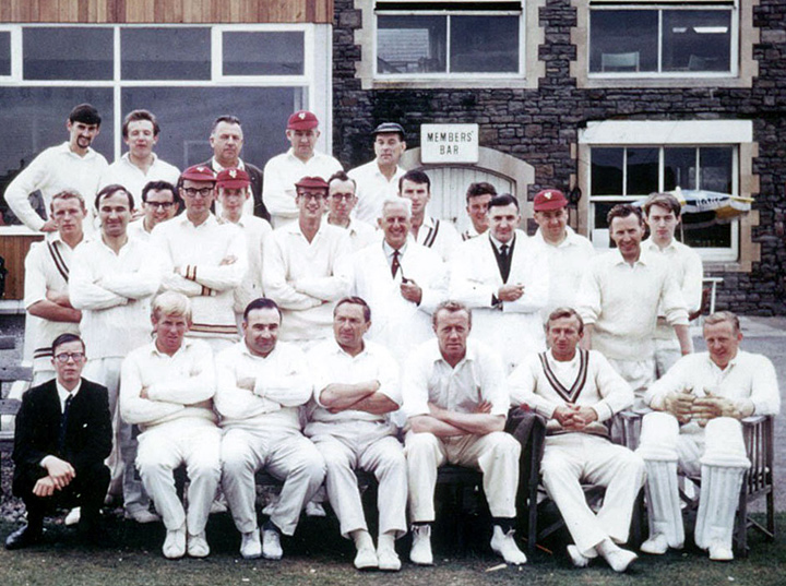 Vassall CC v. The President's XI at The County Ground, Bristol in 1967. Photo by John Saunders.