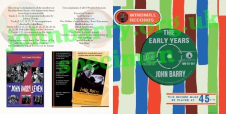 John Barry - The Early Years CD