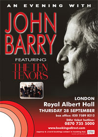 An evening with John Barry featuring The Ten Tenors