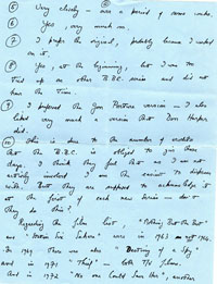Reply Ron Grainer to Geoff Lovell